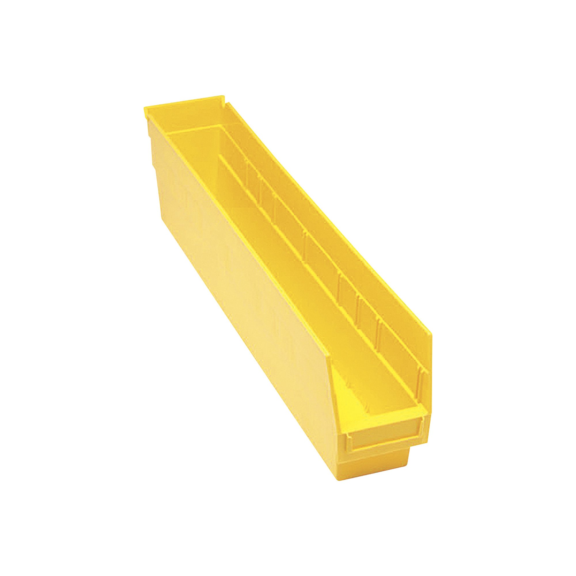 Quantum Storage Store-More 6in. Shelf Bins — 23 5/8in.L x 4 1/8in.W x 6in.H Size, Carton of 16
